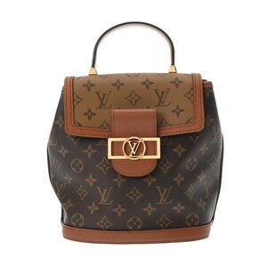 LOUIS VUITTON Monogram reverse Dauphine backpack Brown